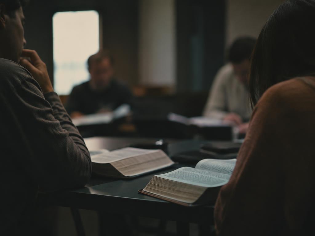 Ministry students studying Scripture together